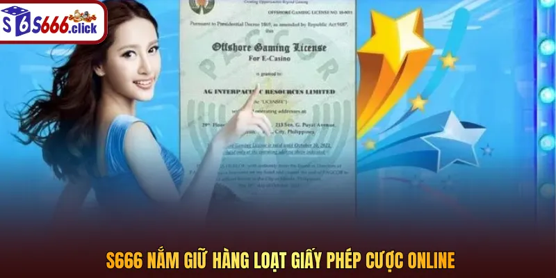 Giấy phép thể hiện quyền lực và uy tín mà sân cược cam kết